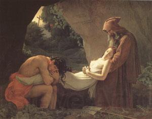 Anne-Louis Girodet-Trioson The Burial of Atala (mk05) Norge oil painting art